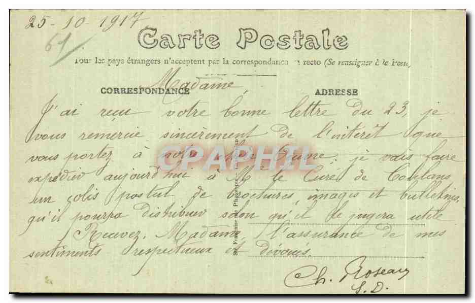 CPA La Chapelle Montligeon Oeuvre expiatoire Nouvelle eglise  — Rückseite