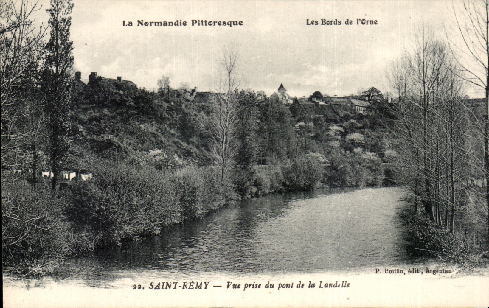 CPA La Normandie Pittoresque Les Bords de lOrne Saint Remy Vue prise du la Landelle