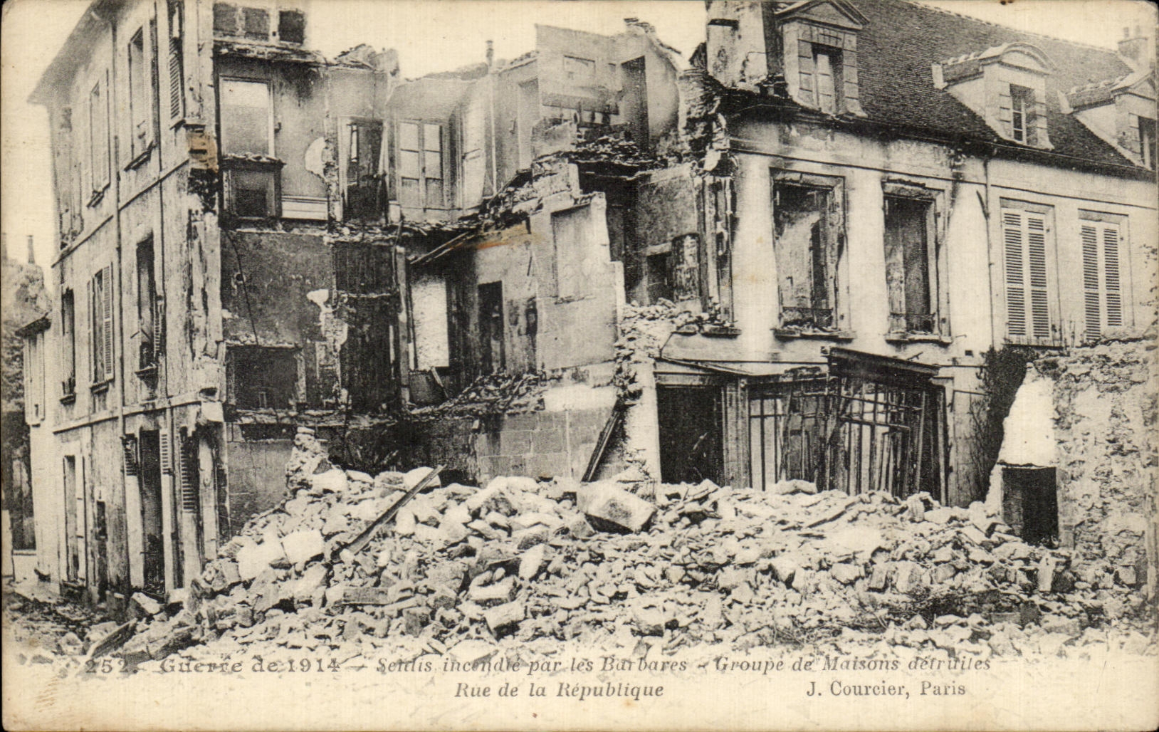 Rue de la République — Groupe de Maisons détruites — J. Courcier, Paris