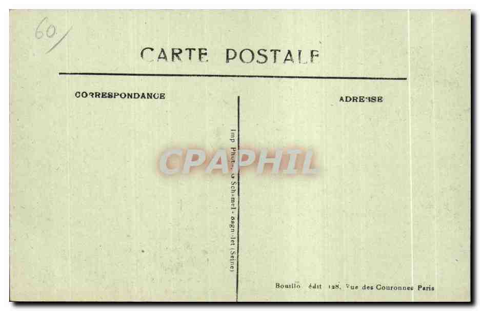 Senlis — Dégâts de la guerre en septembre 1914 — Rue de la République — Imp. Phot. Schmalt, édit. Boutillo — Rückseite