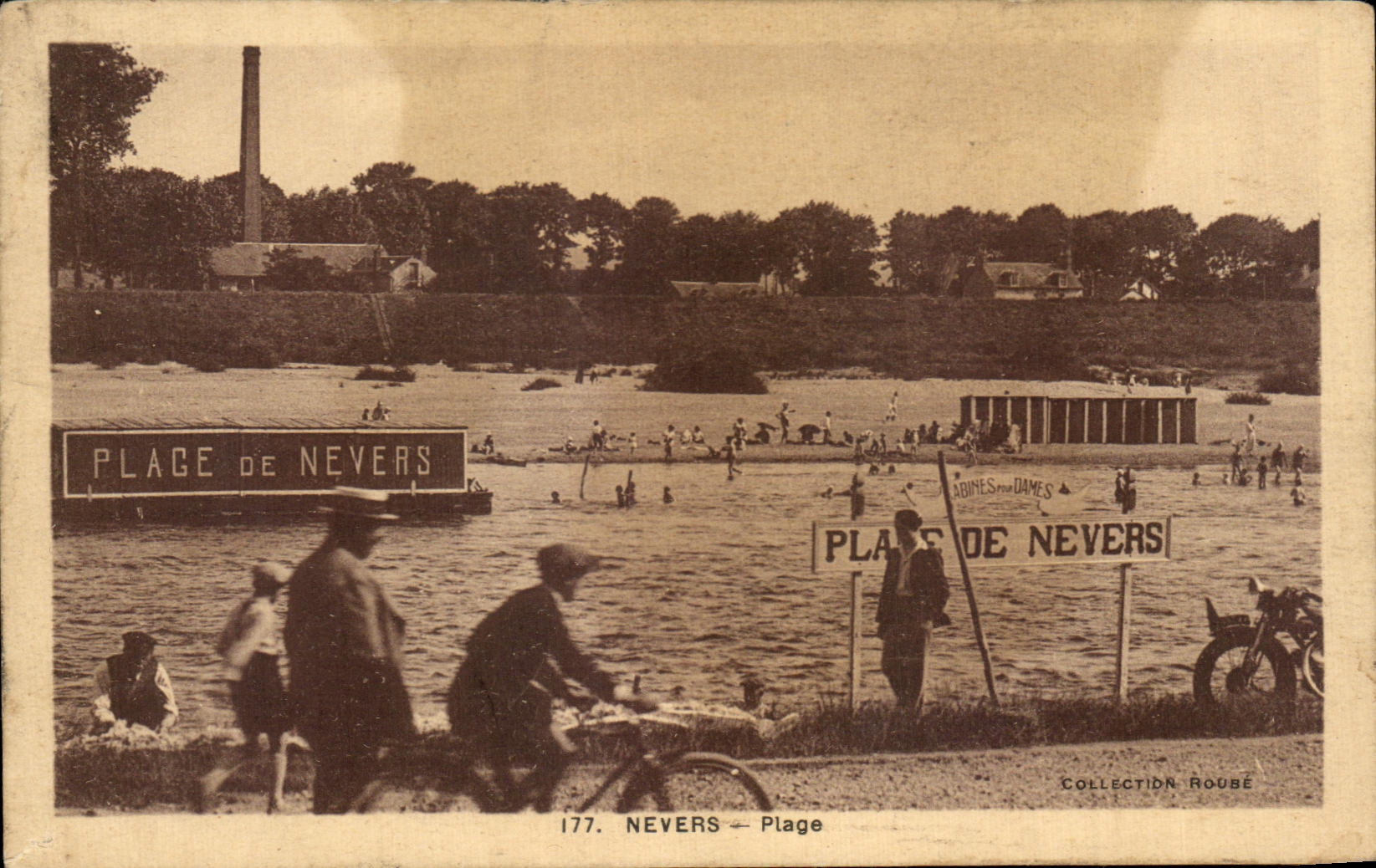 CPA Nevers Plage