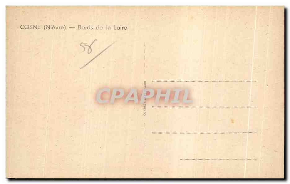 Cosne (Nièvre) — Bords de la Loire — C. Béry — Verso