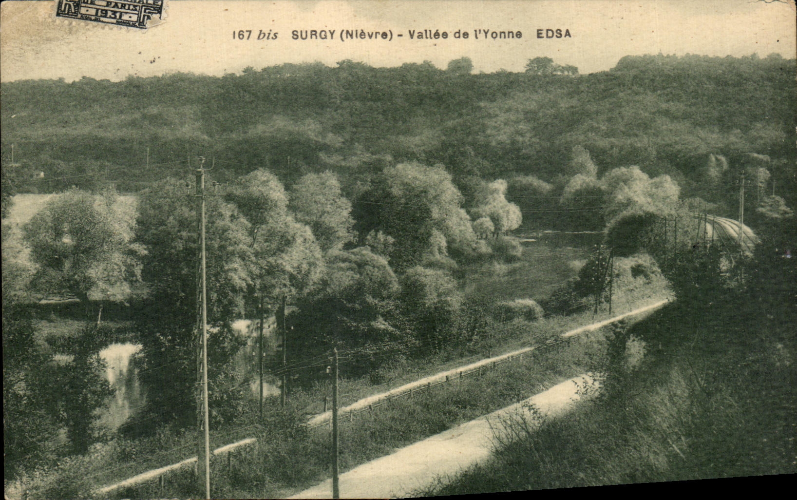 CPA Surgy Nievre Vallee de I Yonne