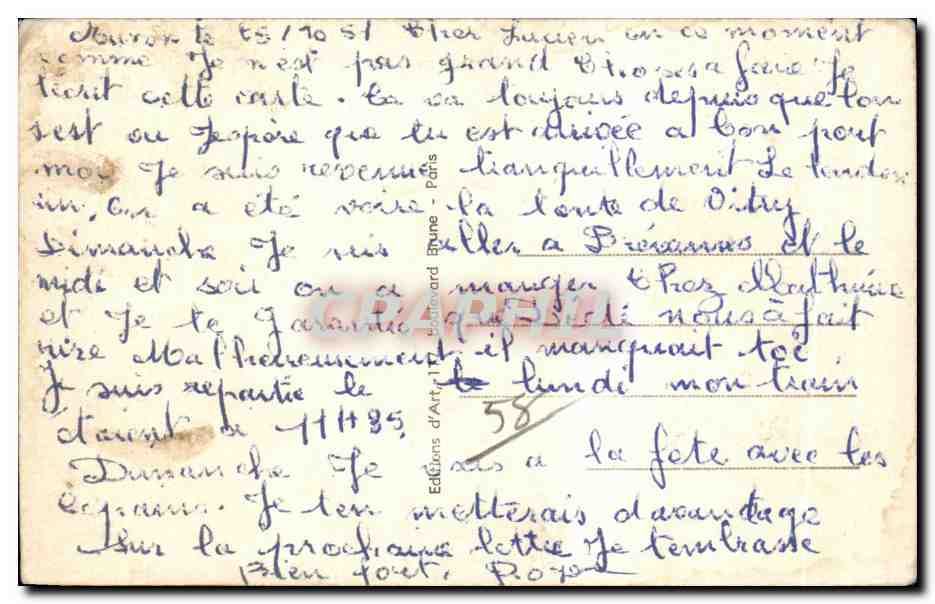 CPA Le Morvan Pittoresque Un Coin Champetre A I abreuvoir Vaches — Verso