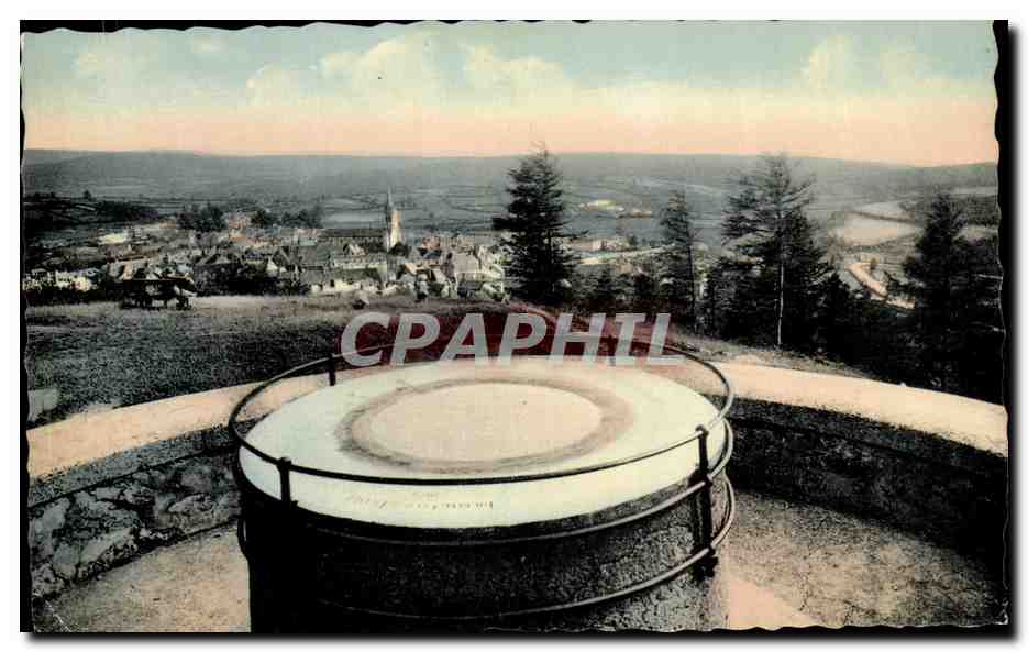 CPA Chateau Chinon Vue generale et le Table Table d Orientation