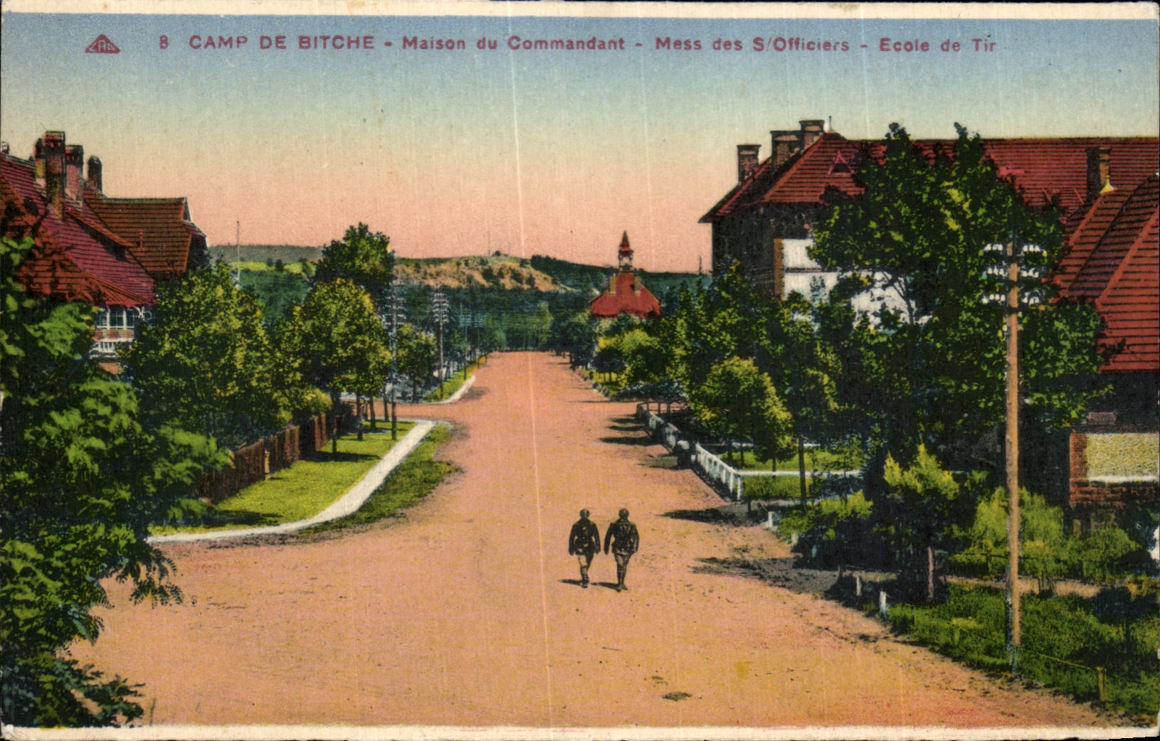 CPA Camp De Bitche Maison du Commandant Mess des S Officiers Ecole de Tir Militaria