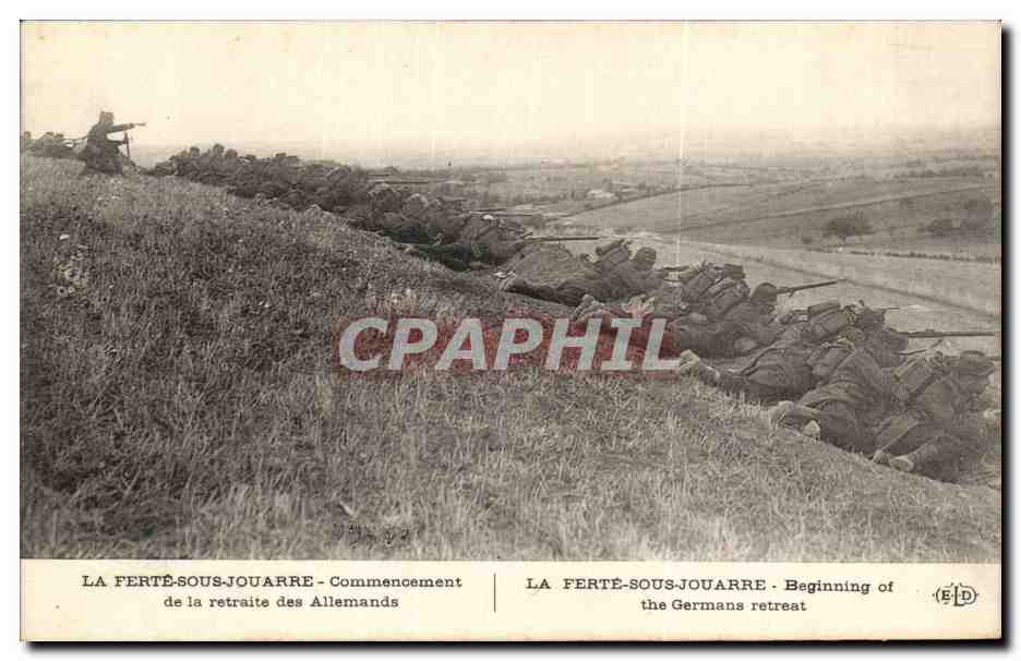 La Ferté-sous-Jouarre - Comienzo de la retirada alemana — E. Deley, editor, 127, Boulevard de Sébastopol, París