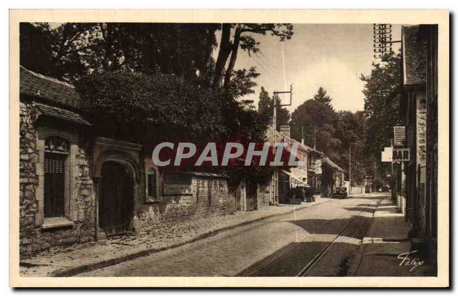 CPA Barbizon et sa Foret Rue Grande Les Pleiades et les Bas Breau Barbizon and its Forest Rue Grande 