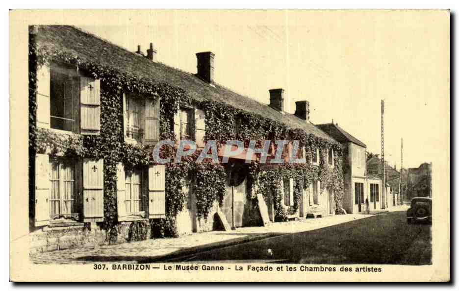 CPA Barbizon Le Musee Ganne La Facade et les Chambres des artistes