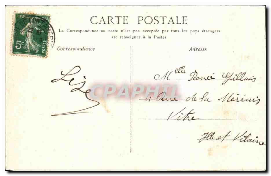 Forêt de Fontainebleau — Ermitage de Franchard — G. B. N. G. Fontainebleau, n°105 — Verso