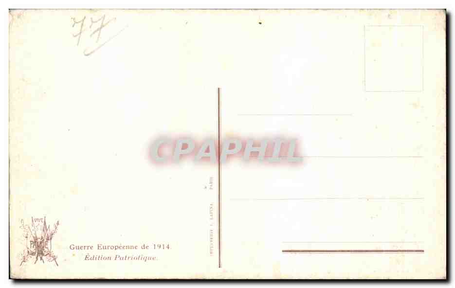 CPA Lagny Thorigny Pont de fer detruit detruit par le genie Fracais Lagny Thorigny Militaria — Rückseite