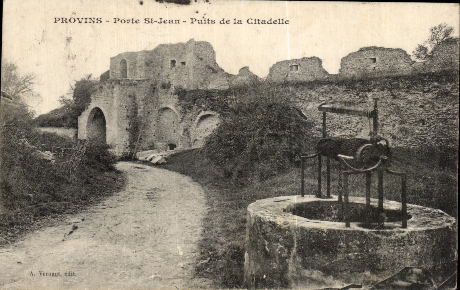CPA Provins Porte St Jean Puits de la Citadelle