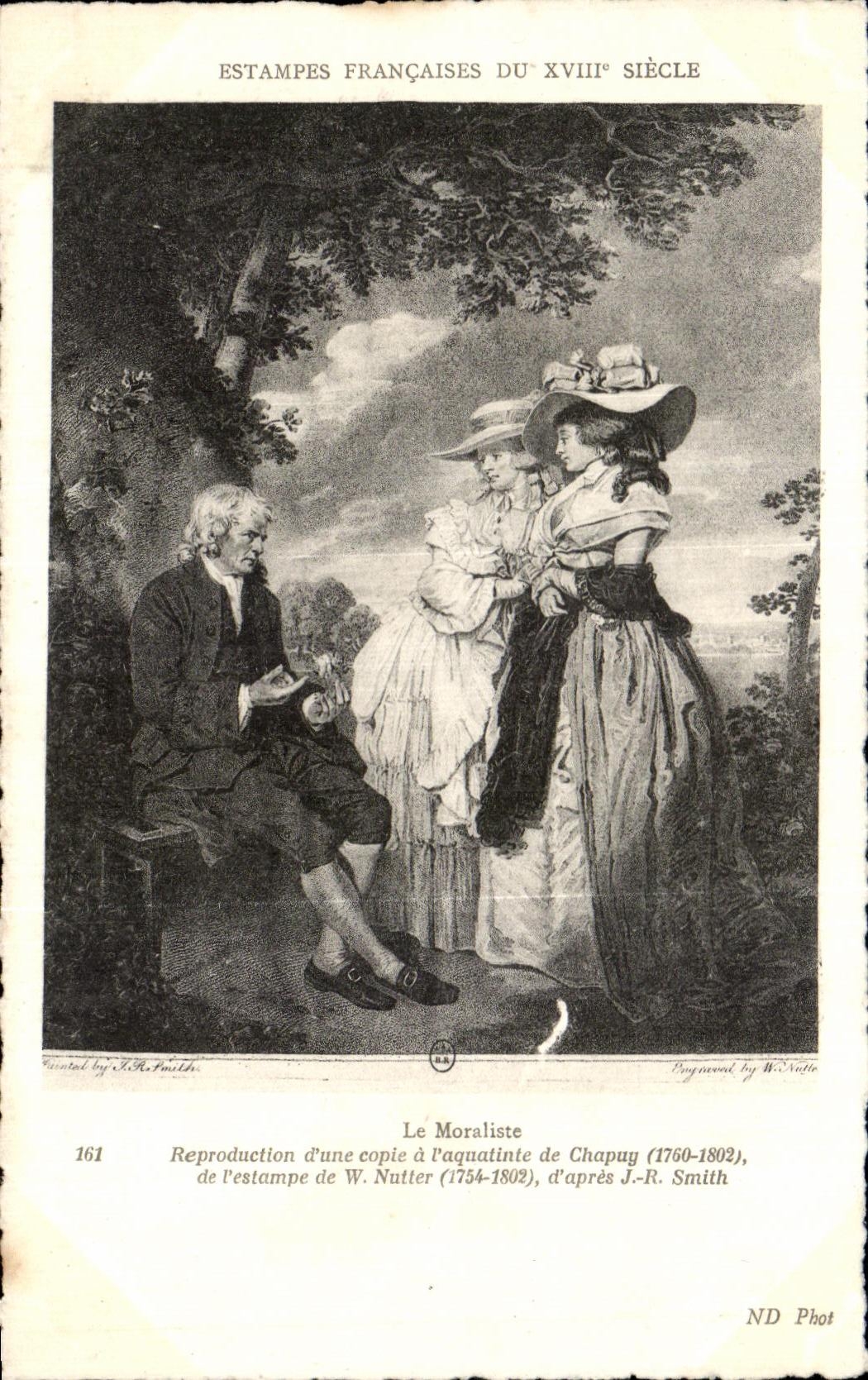 CPA Estampes Francaises Du XVIII Siecle Le Moraliste Chapuy Nutter Smith