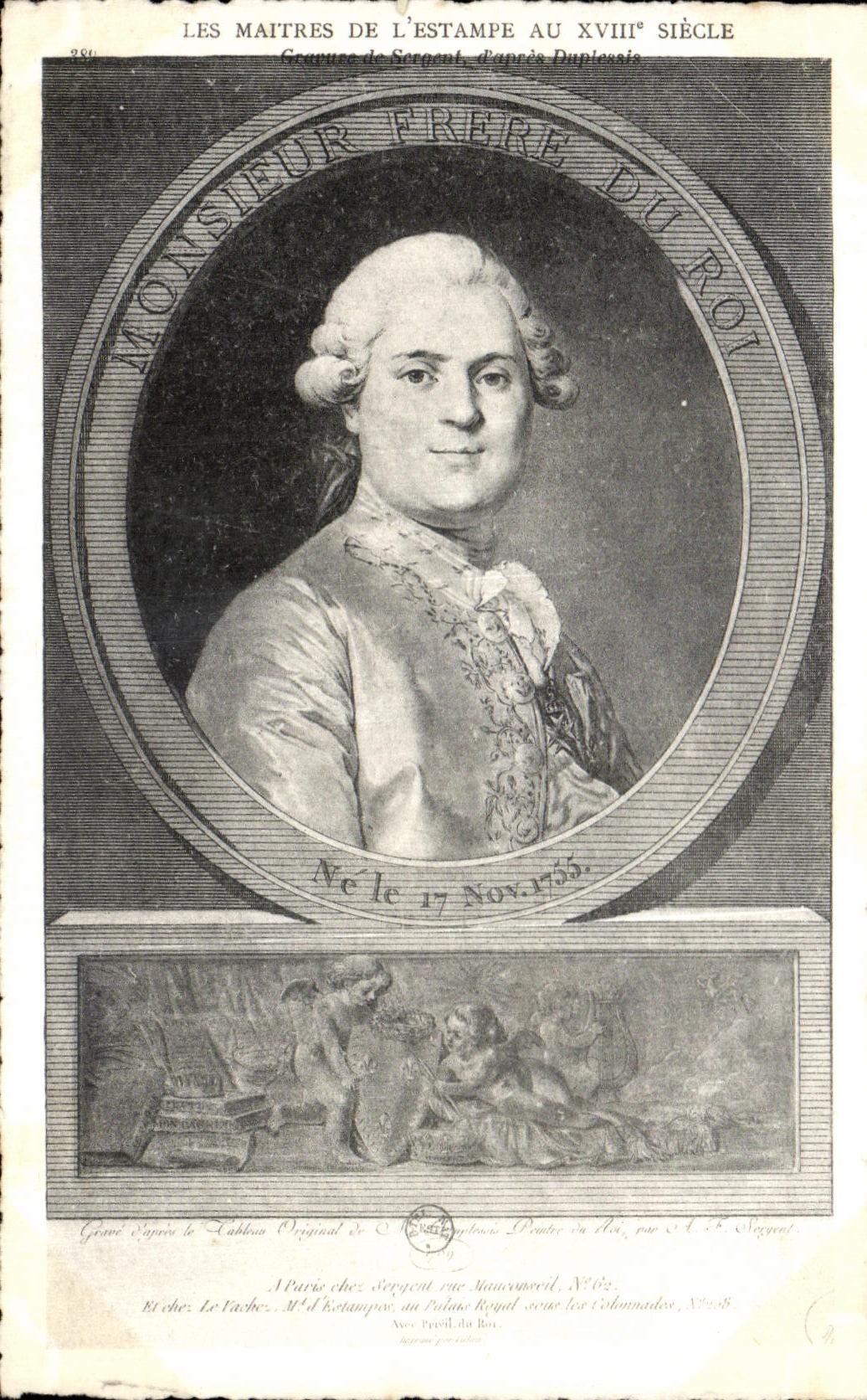 CPA Les Mattres De L Estampe Au XVIII Siecle Monsieur le Frere du roi 