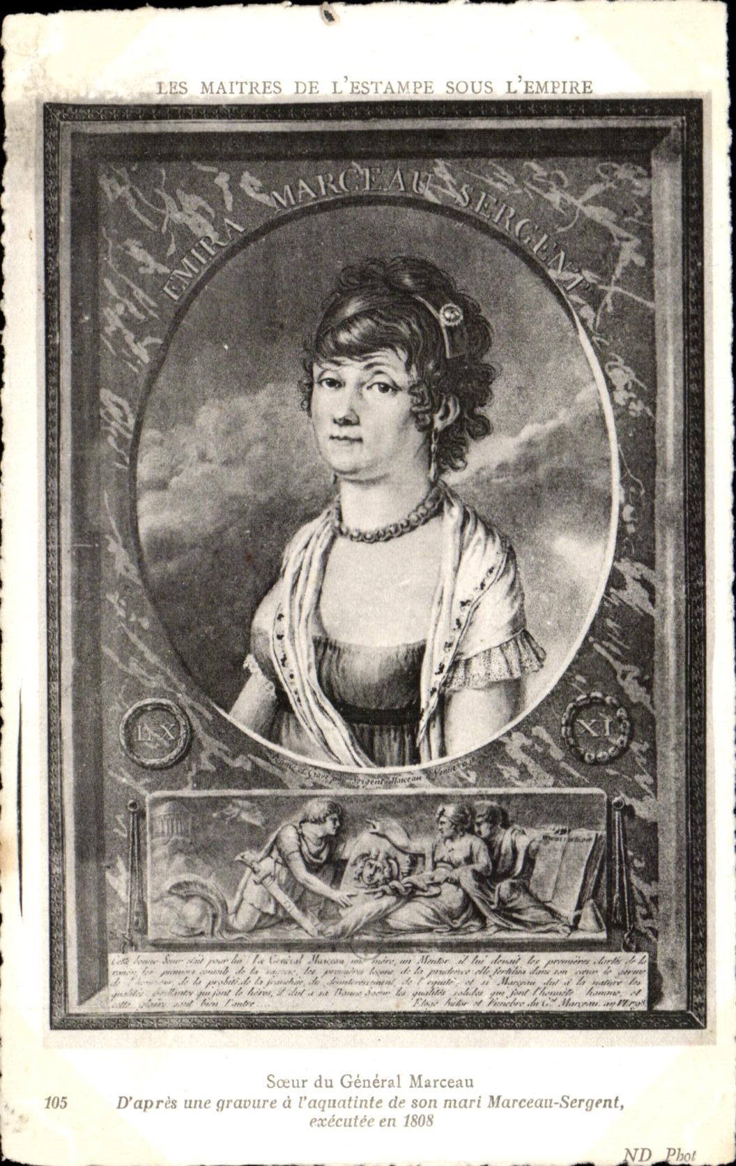 CPA Les Maitres De L Estampe Sous L Empire Soeur du General Marceau