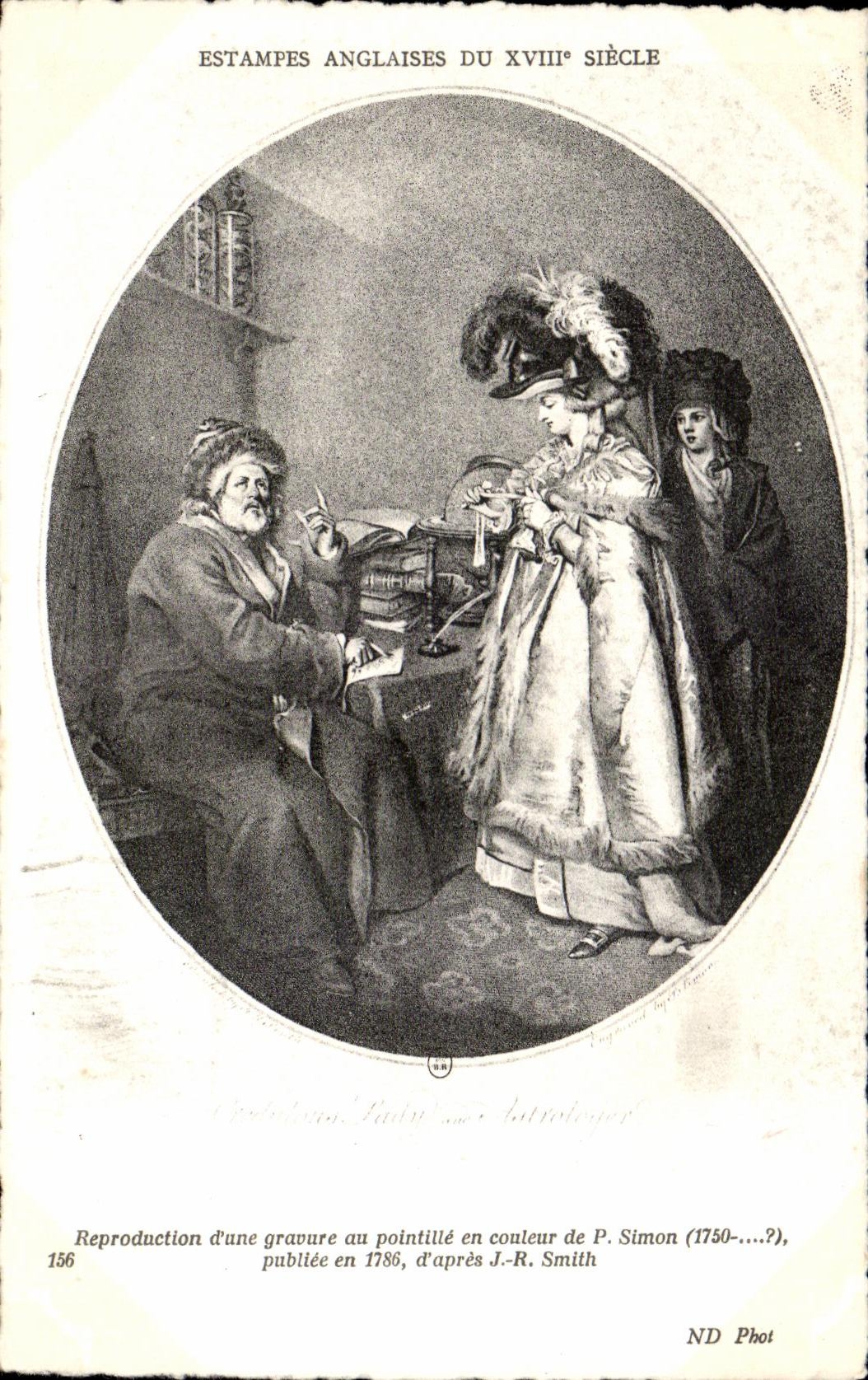 CPA Estampes Anglaises Du XVIII Siecle Reproduction d une gravure au pointille en conieur de P Simon Pubilee en 1786 d apres J R Smith