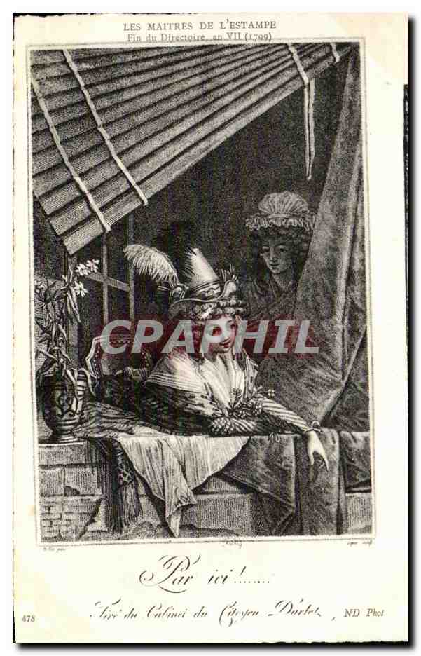 CPA Les Maitres De L Estampe Fin du Directoire an VII 1799 