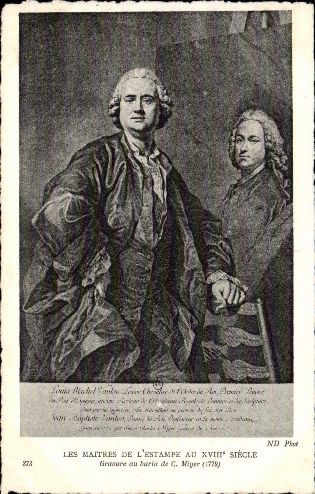 CPA Les Maitres De L Estampe Au XVIII Siecle Gravure au burin de C Miger 1779