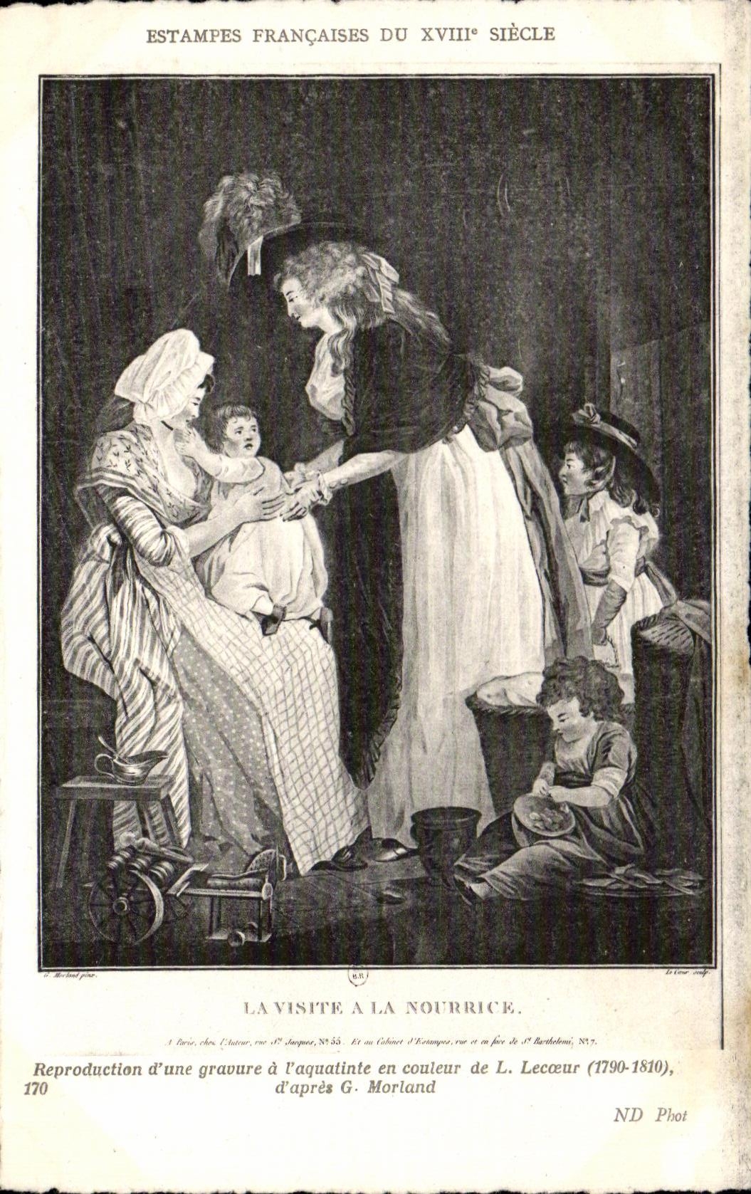 CPA Estampes Francaises Du XVIII Siecle La Visite A La Nourrice