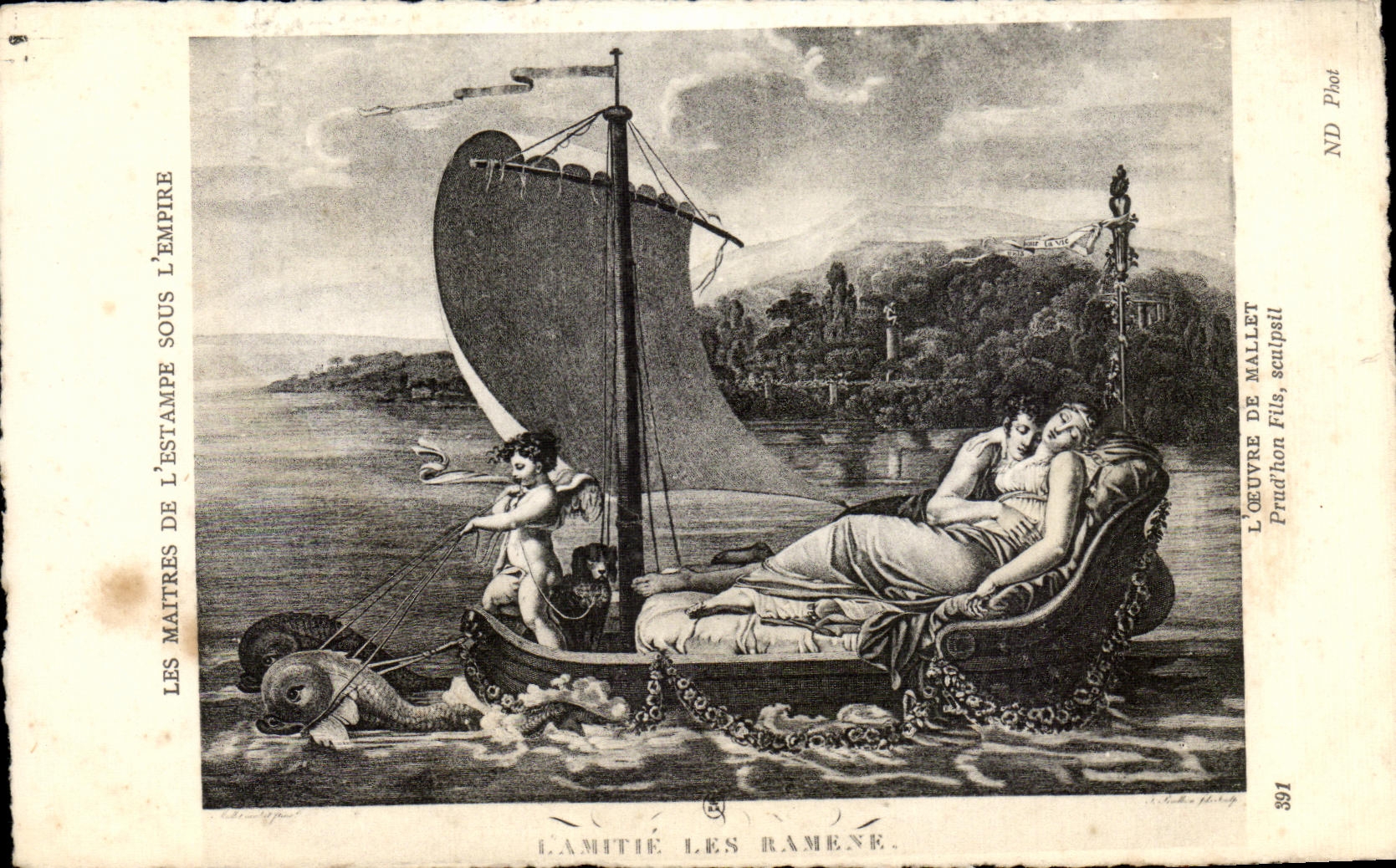 CPA Les Maitres De L Estampe Sous L Empire L Oeuvre De Mallet Prud hon Flls sculpslt