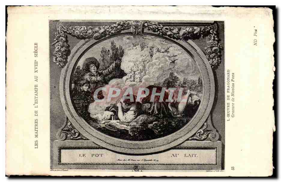 CPA Les Maitres De L Estampe Au XVIII Siecle L Oeuvre De Pragonard Gravure de Nicoias Pons
