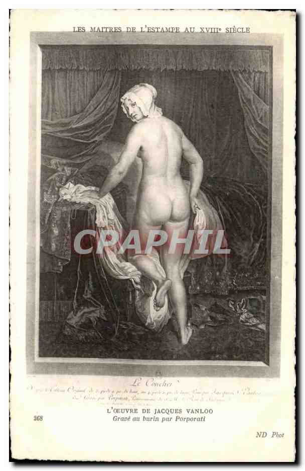 CPA Les Maitres De L Estampe Au XVIII Siecle L Oeuvre De J B Vanloo Grave au burin par Porporati
