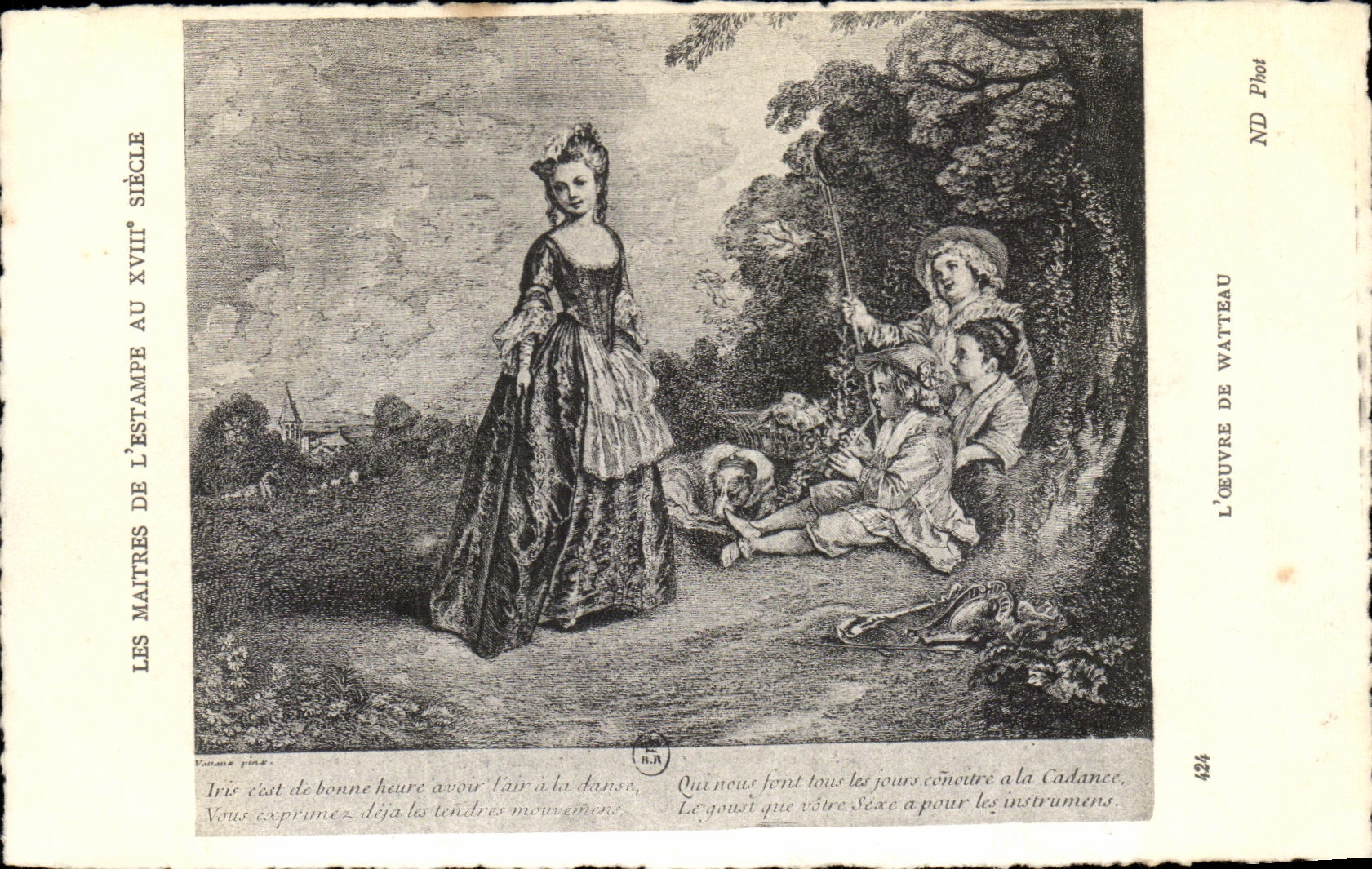 CPA Les Maitres De L Estampe Au XVIII Siecle L Oeuvre De Watteau 