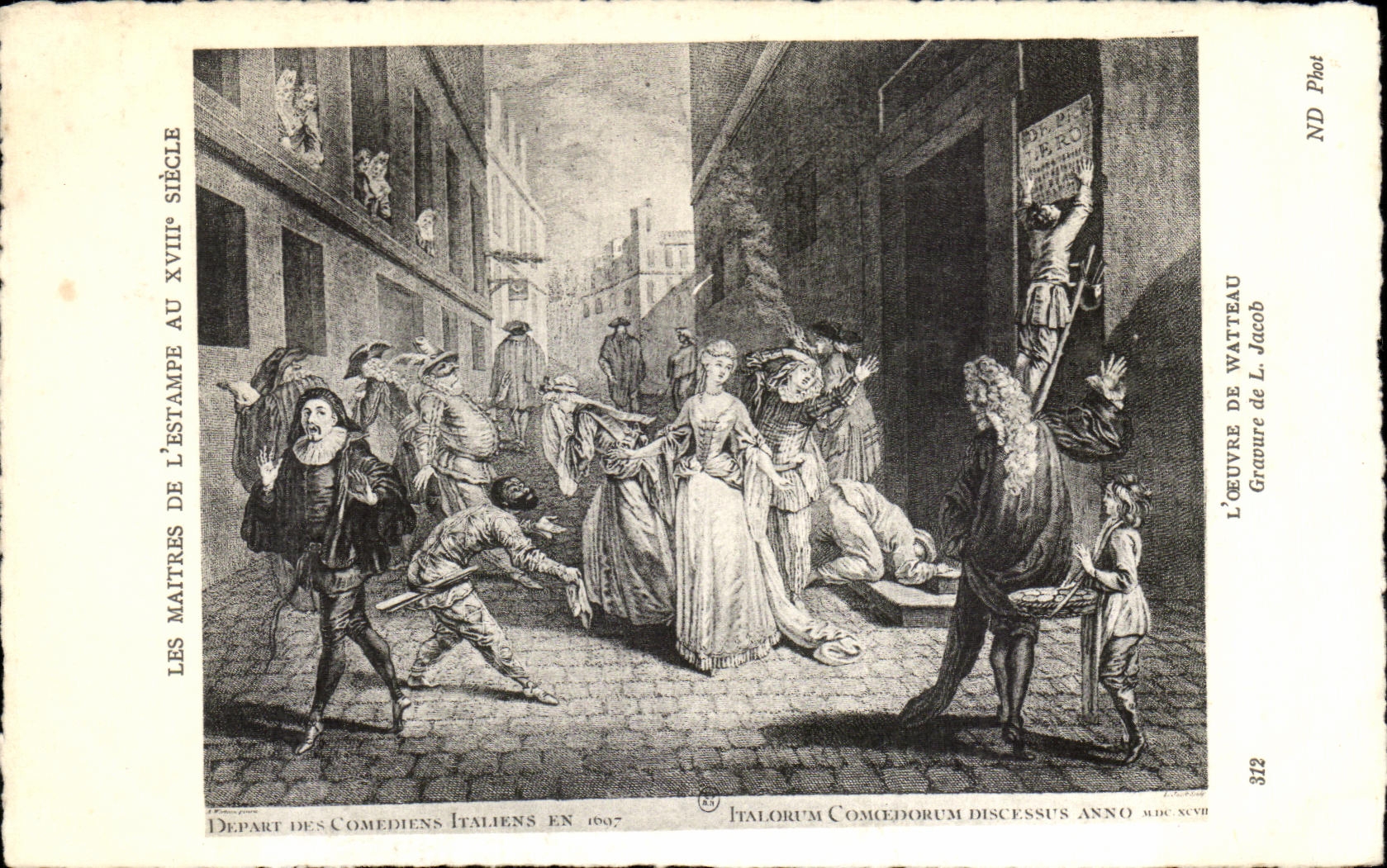 CPA Les Maitres De L Estampe Au XVIII Siecle L Oeuvre De Watteau Gravure de L Jacob