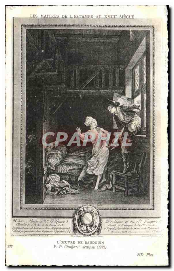 CPA Les Maitres De L Estampe Au XVIII Siecle L Oeuvre De Baudouin P P Choffard scutpsit 1782