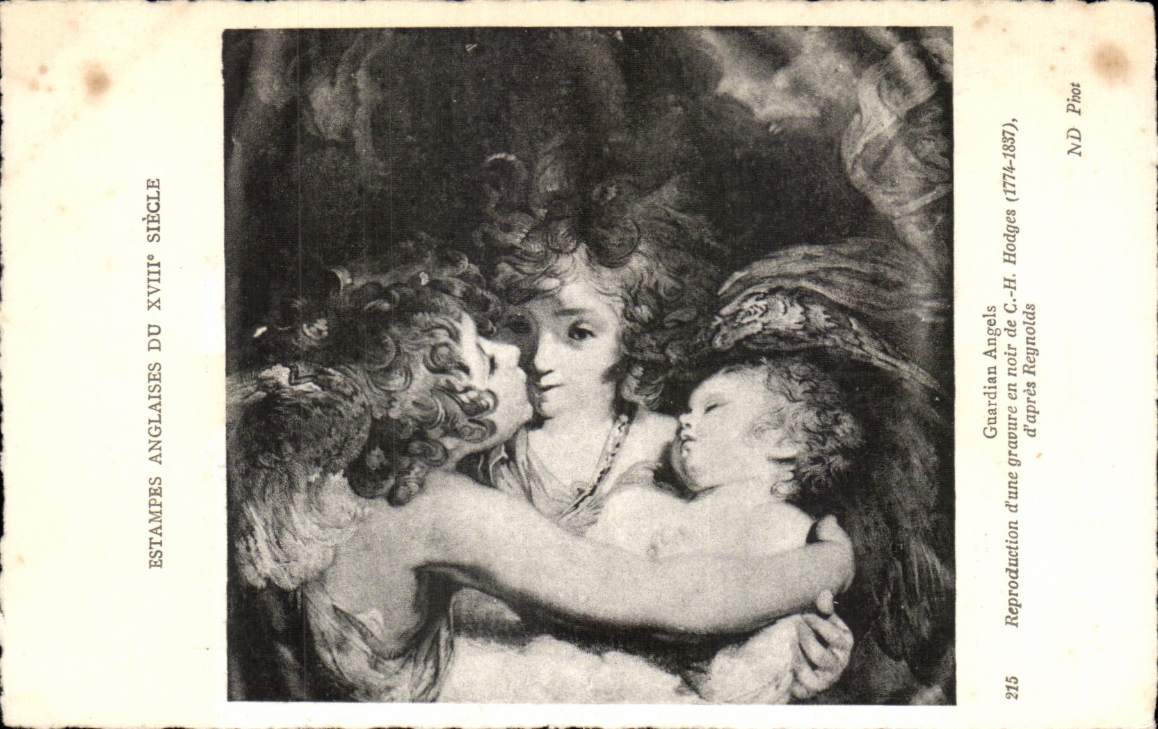 CPA Estampes Anglaises Du XVIII Siecle Guardian Angels