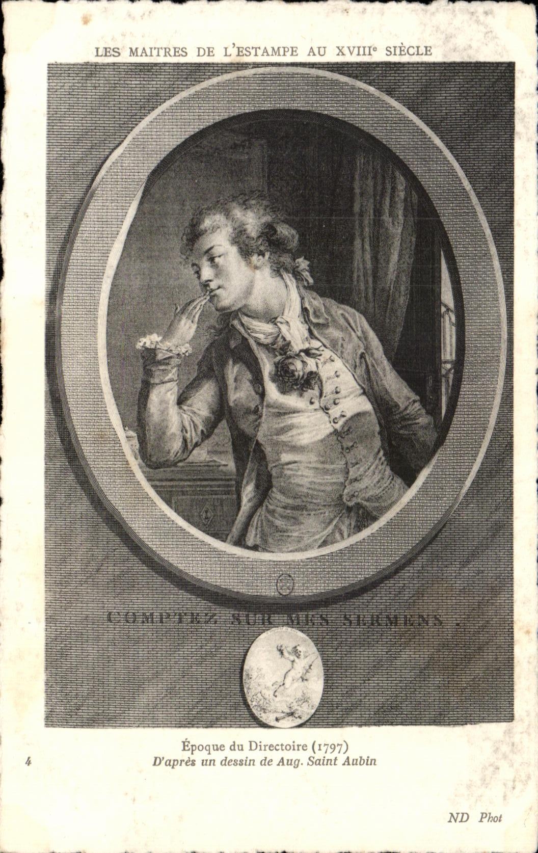 CPA Les Maitres De L Estampe Au XVIII Siecle Epoque du Directoire 1797 D apres un dessin de Aug Saint Aubin