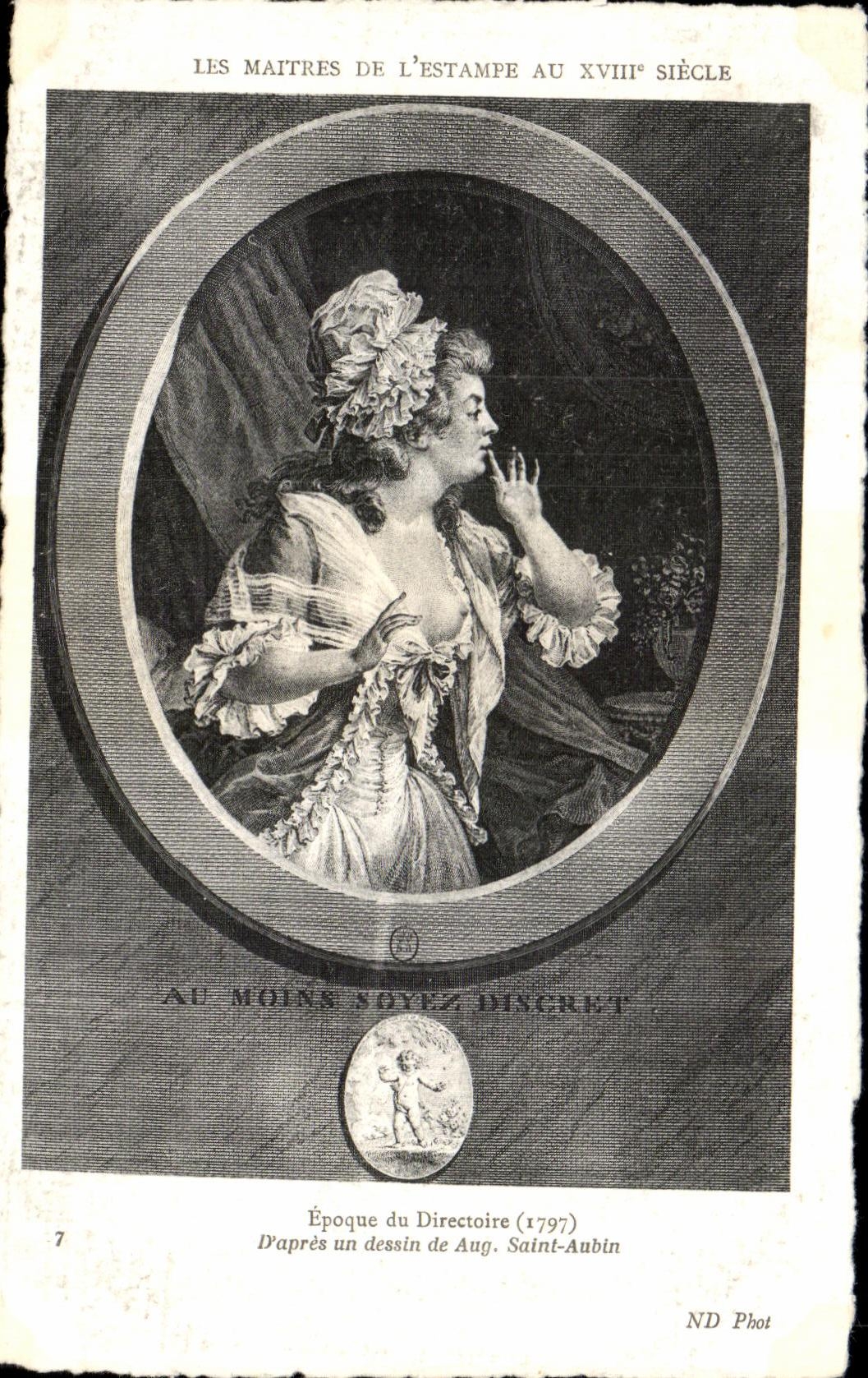 CPA Les Maitres De L Estampe Au XVIII Siecle Epoque du Directoire 1797 D apres un dessin de Aug Saint Aubin E