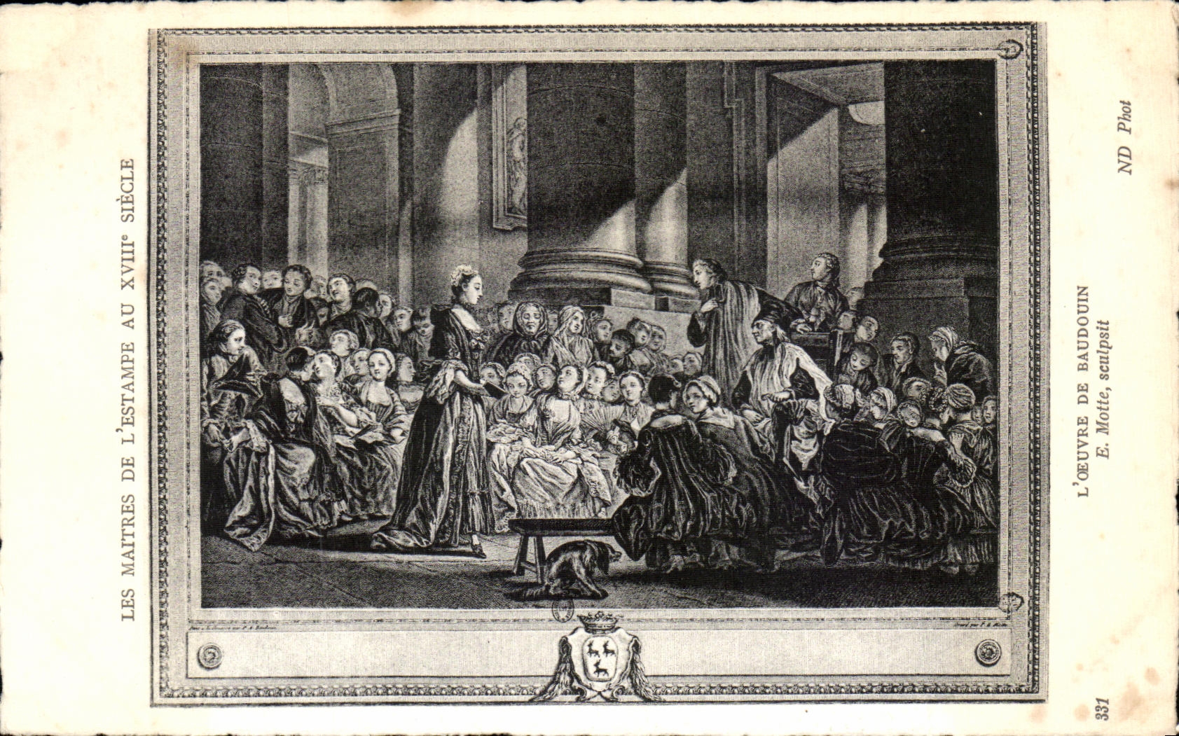 CPA Les Maitres De L Estampe Au XVIII Siecle L Oeuvre De Baudouin E Motte sculpsit