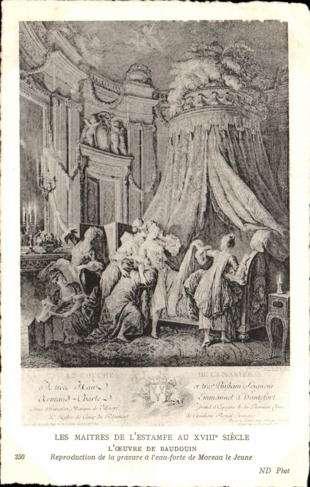 CPA Les Maitres De L Estampe Au XVIII Siecle L Oeuvre De Baudouin Reproduction de la gravure a l eau forte de Moreau le Jeune