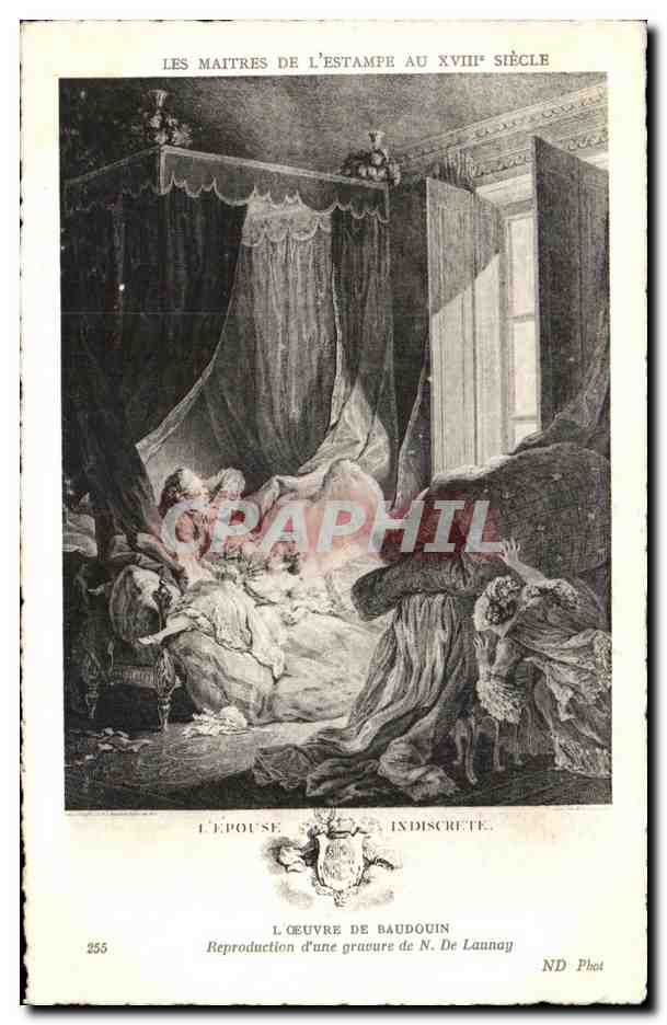 CPA Les Maitres De L Estampe Au XVIII Siecle L Oeuvre De Baudouin Reproduction d une gravure de N De Launay