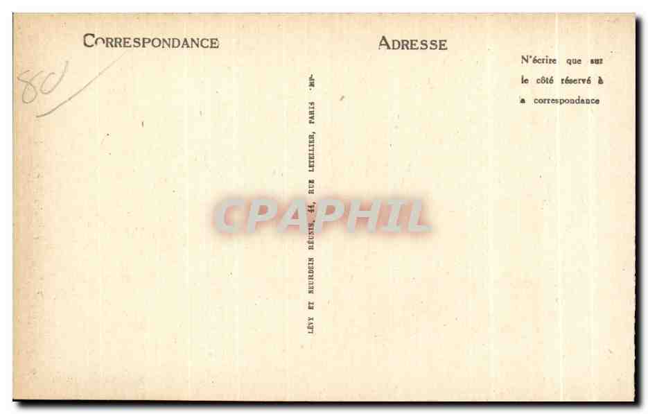 CPA Abbeville L Eglise saint Vultran — Rückseite