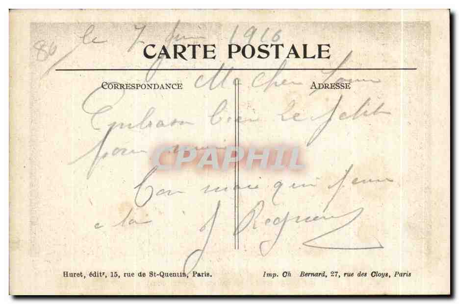 CPA Guerre 1914 1915 Bouchoir Somme La Chapelle de la Vierge Militaria — Back