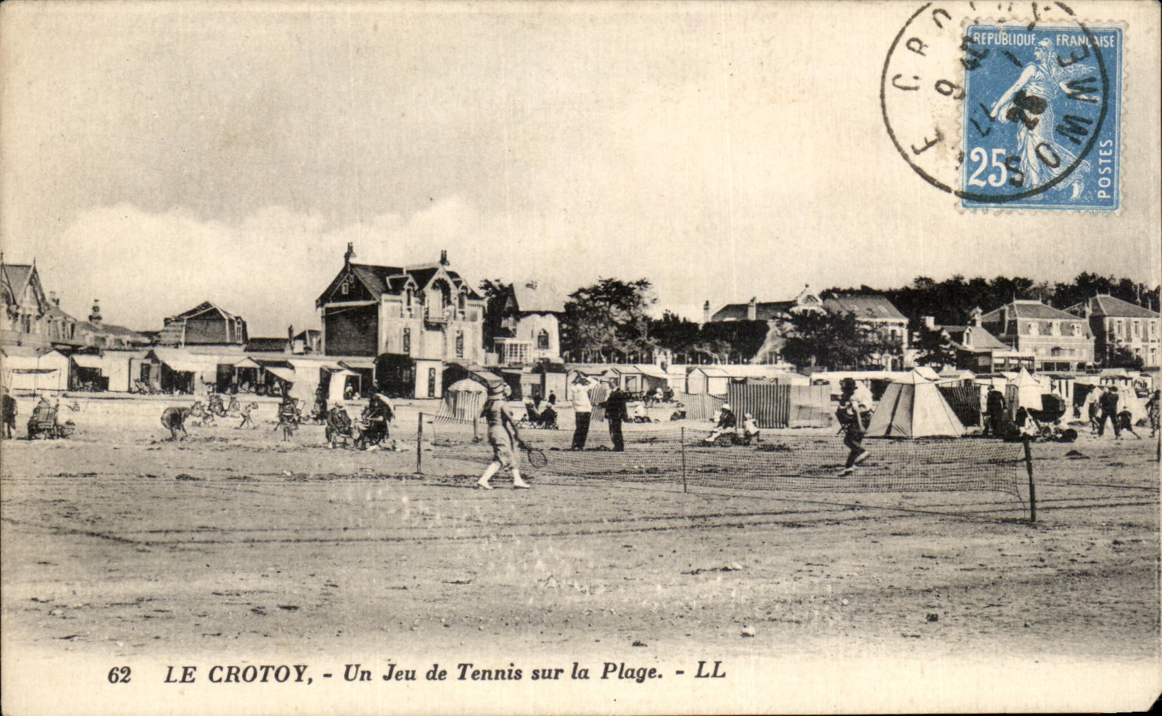 Le Crotoy - Un Jeu de Tennis sur la Plage - LL