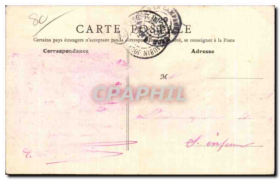 CPA Saint Valery en Caux Bassin — Rückseite