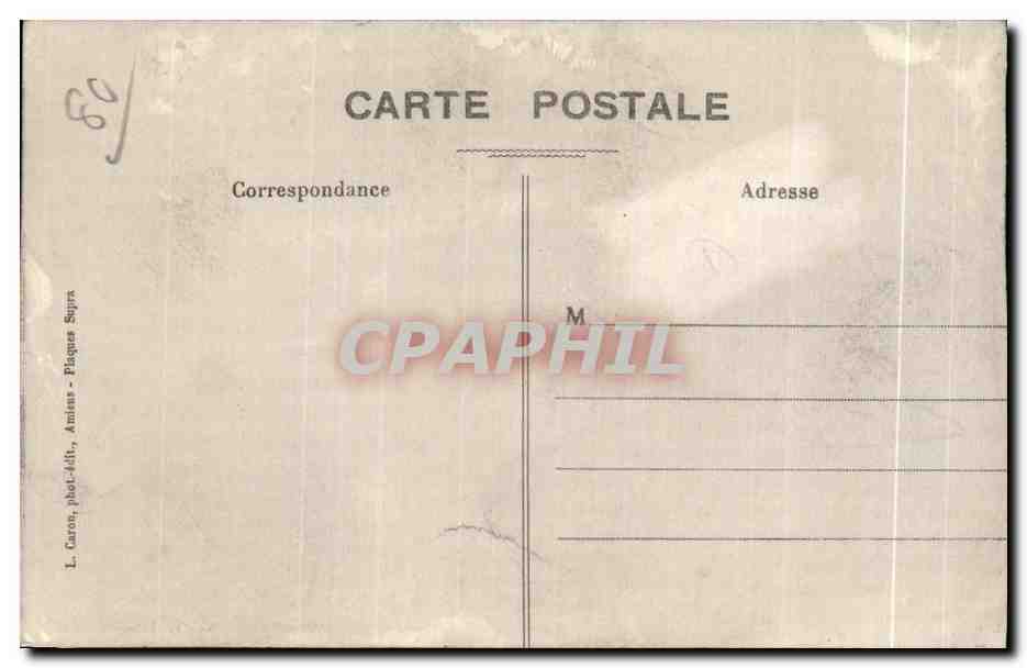 CPA Amiens La Gare du Nord — Back