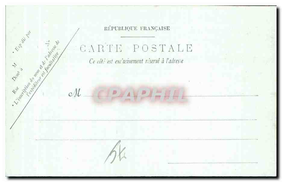 CPA Le Havre L Hotel et les Bains Frascati — Rückseite