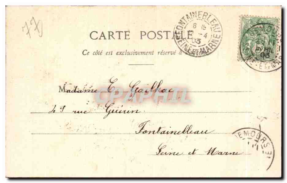 CPA Nemours Vue generale prise des Laris — Back