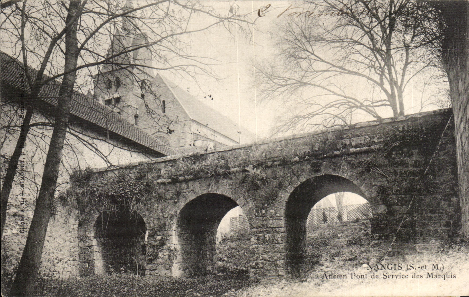 CPA Nangis Aneren Pont de Service des Marquis
