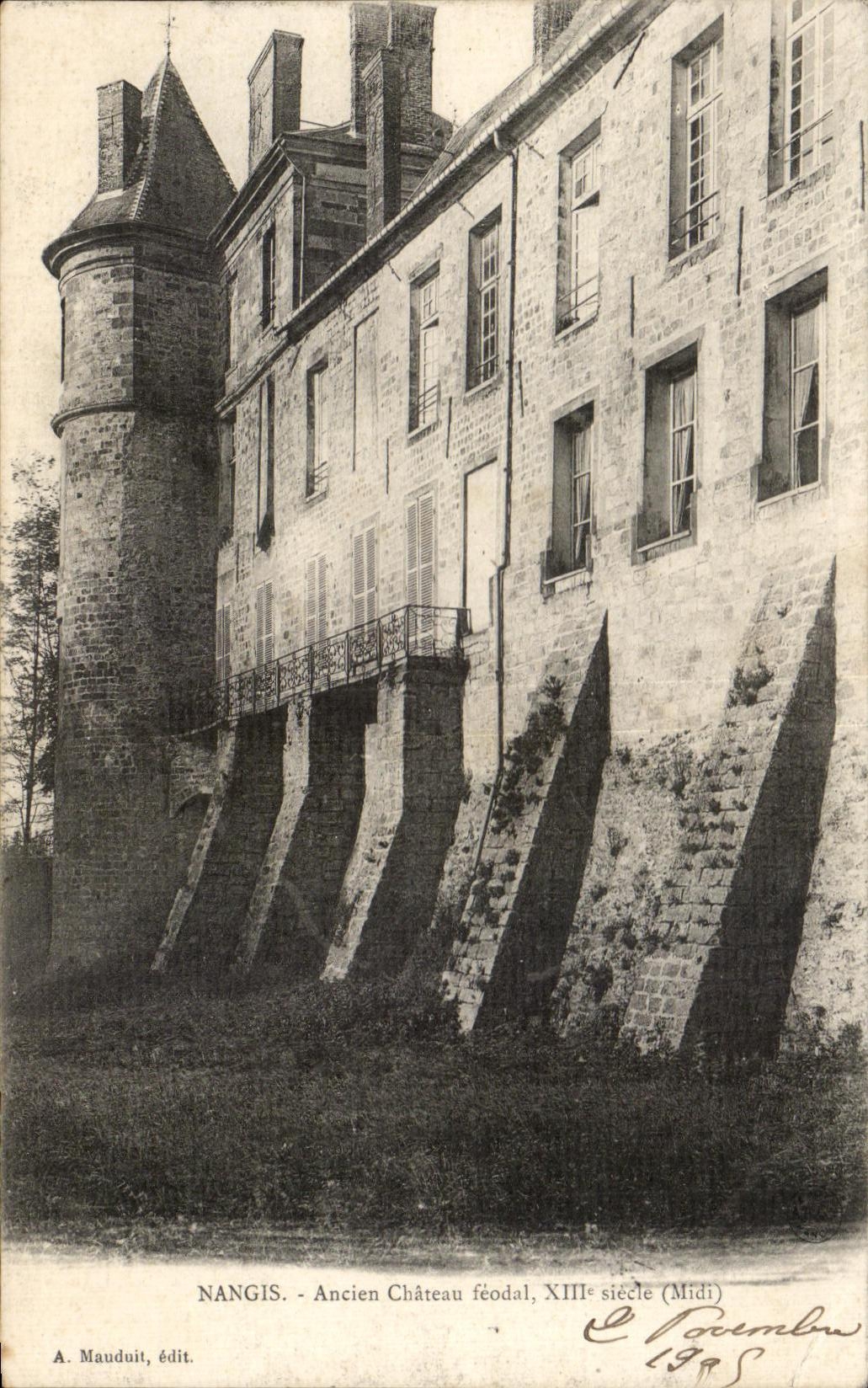 CPA Nangis Ancien chateau feodal siecle