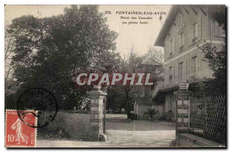 Fontainebleau-Avon — Hôtel des Cascades (en pleine forêt) — CPM n°375