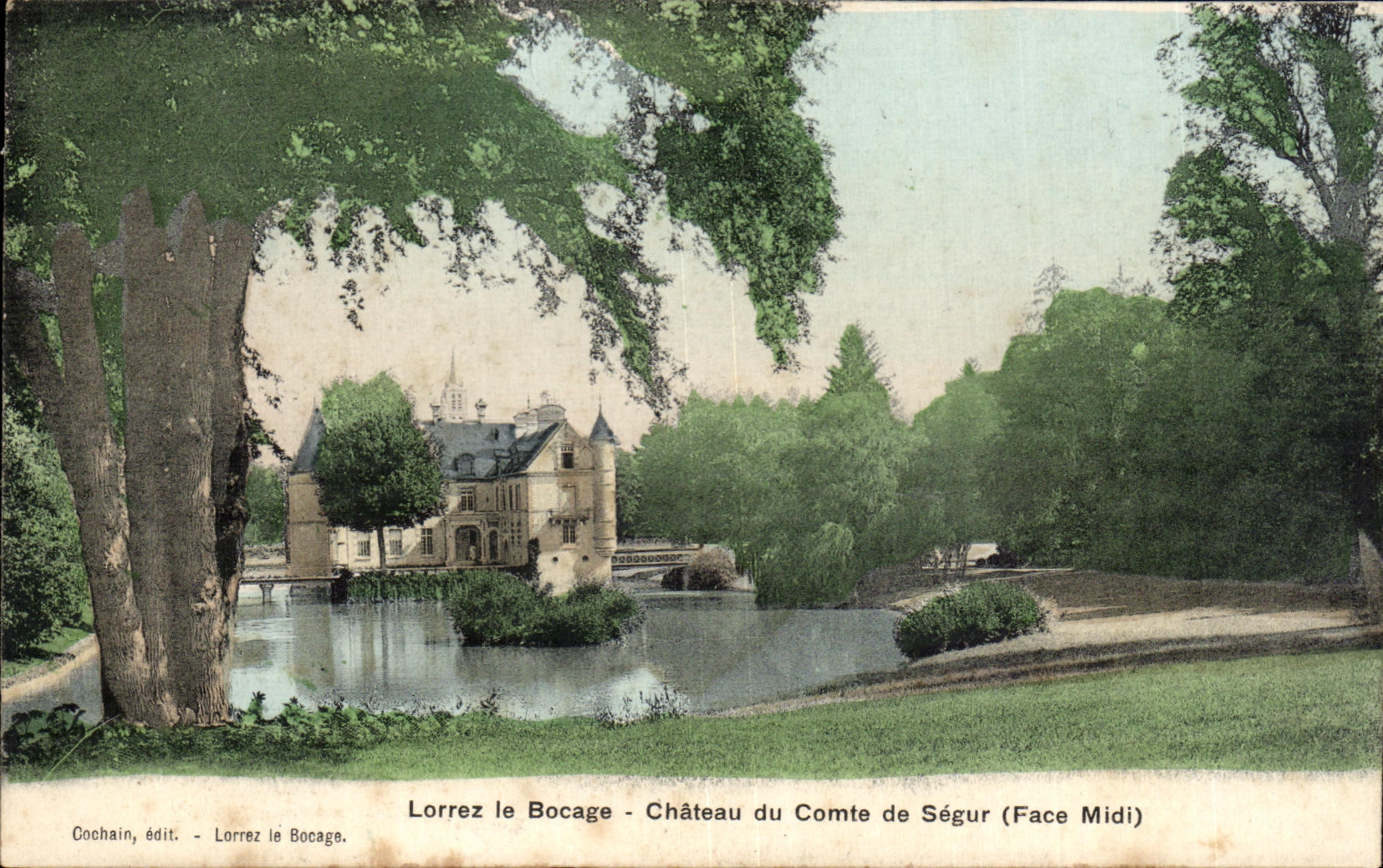 CPA Lorrez Le Bocage Chateau du Comte de Segur Face Midi