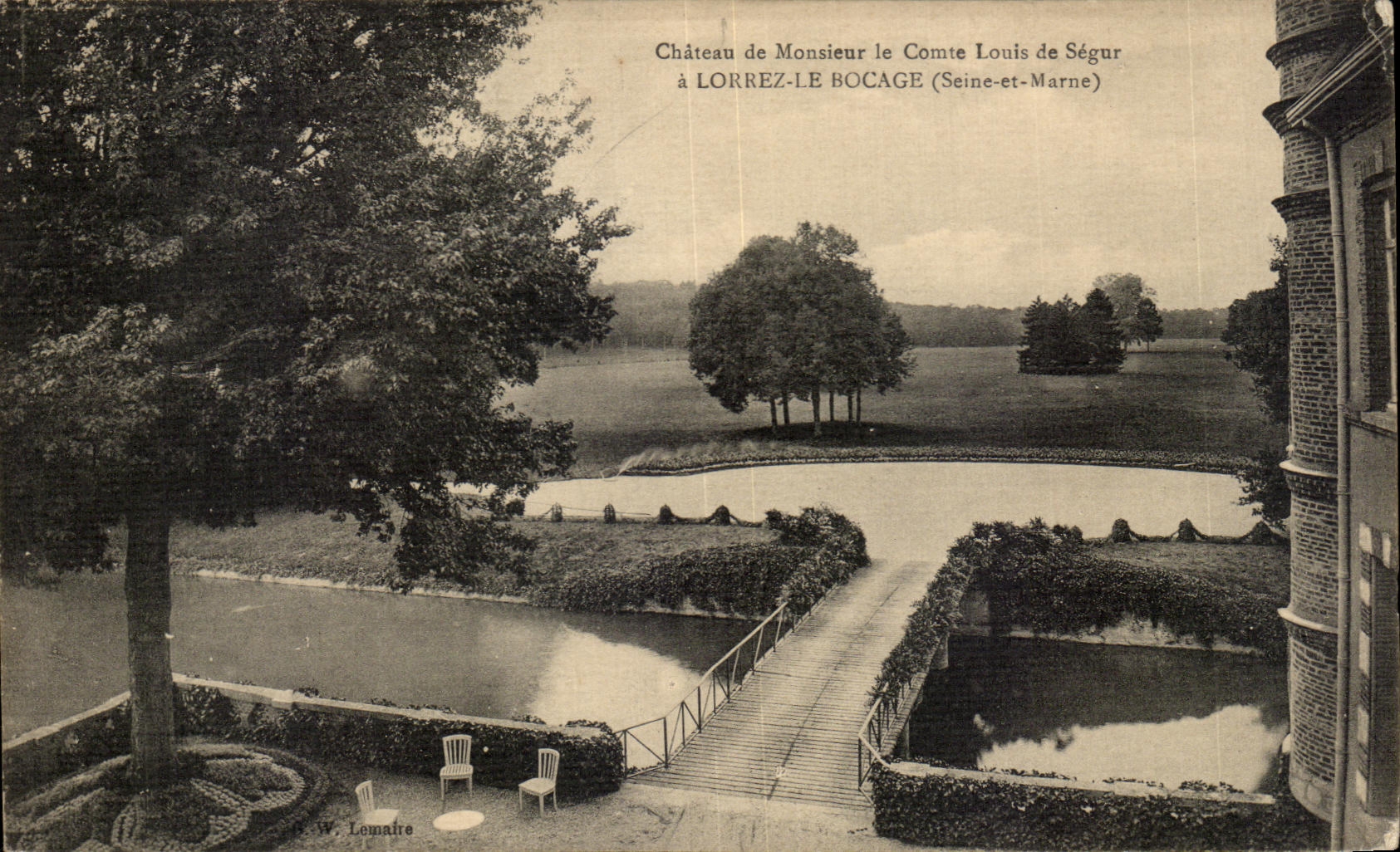 CPA Chateau de Monsieur le Comte Louis de Segur a Lorrez Le Bocage