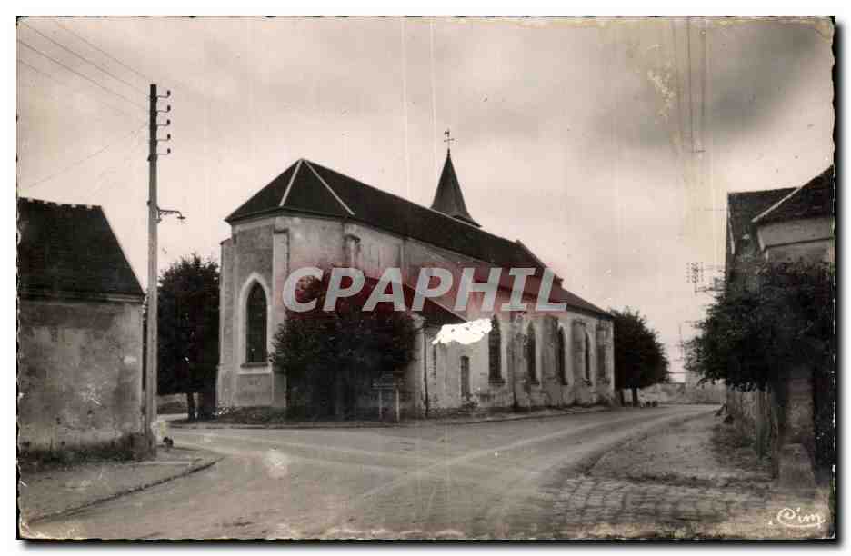 CPA Neufmontiers les Meaux Place de l Eglise