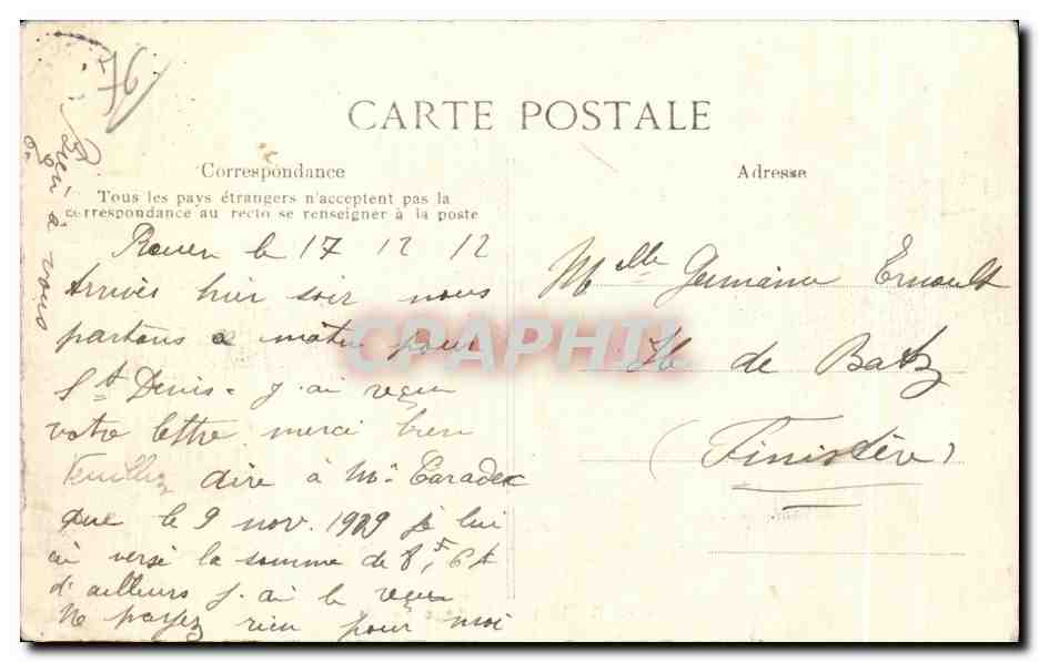 CPA Rouen Pont aux Anglais — Rückseite