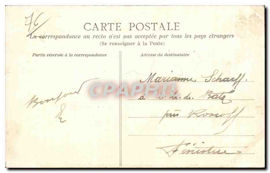 CPA Sainte Adresse Le Cap de la Heve — Rückseite